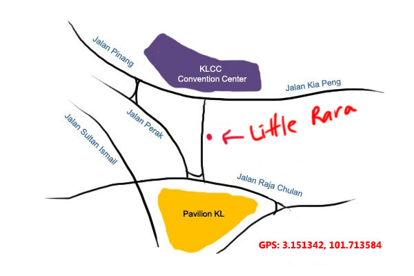 map to little rara, kia peng