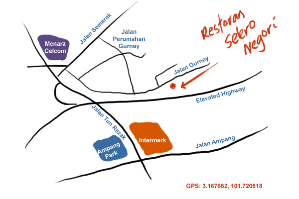 map to Restoran Salero Negori