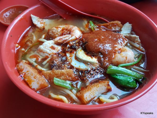 glorious bowl of Penang style prawn mee