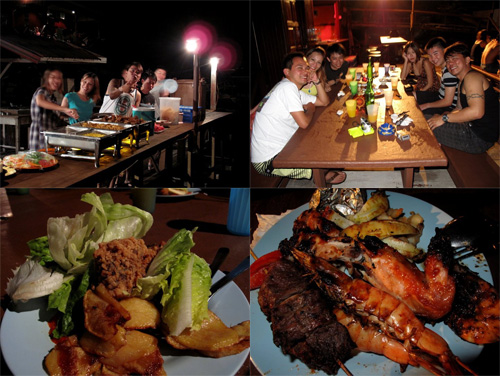 food at Pulau Aur Diver's Lodge