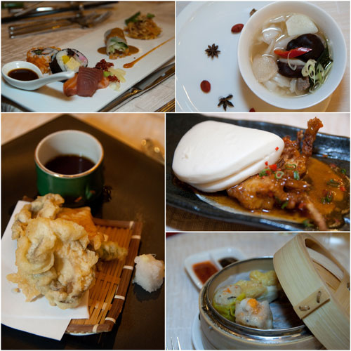 Asian dinner served by Hilton KL