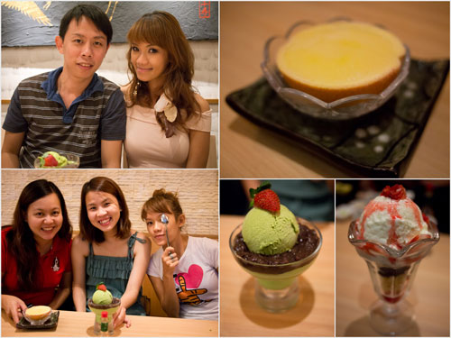 KY, Haze, Kerol, Yuki, and some desserts at Senjyu