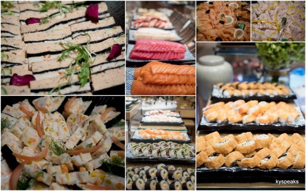 good selection of sushi and sashimi