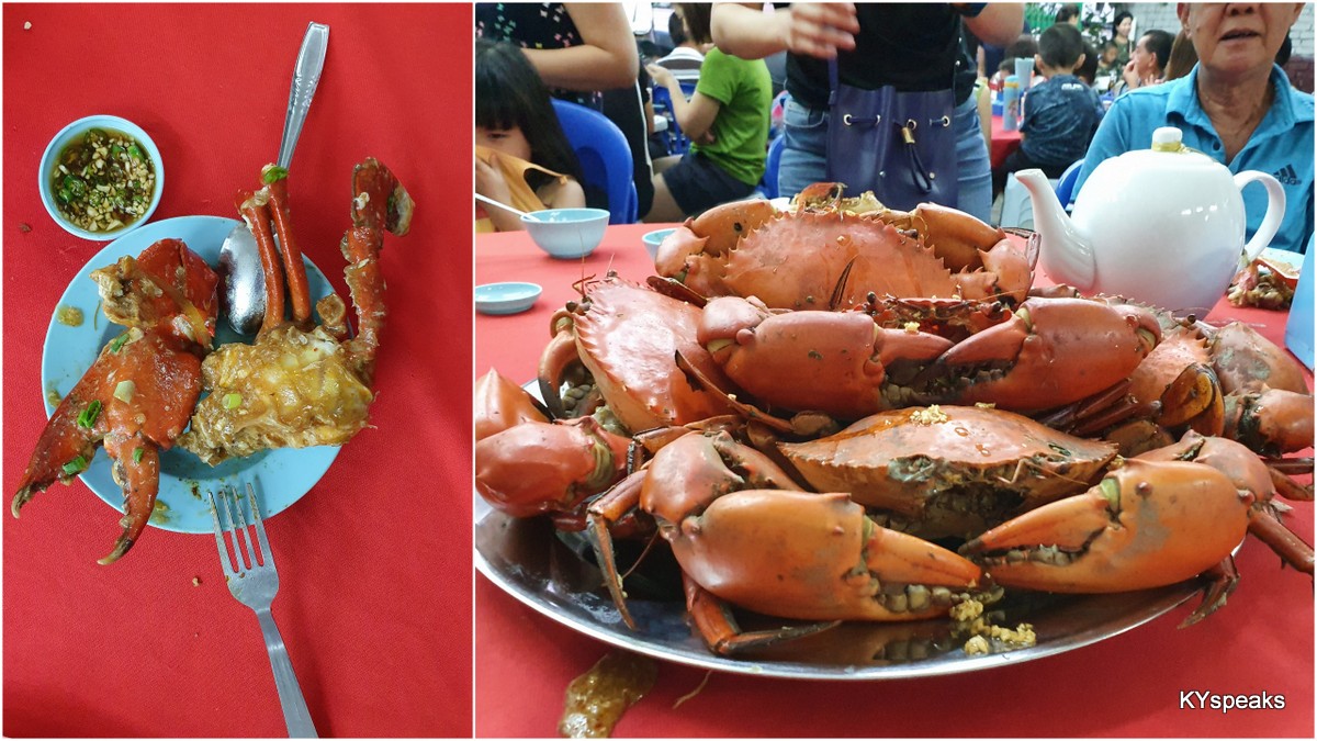 steamed crab, size - L @RM130 each