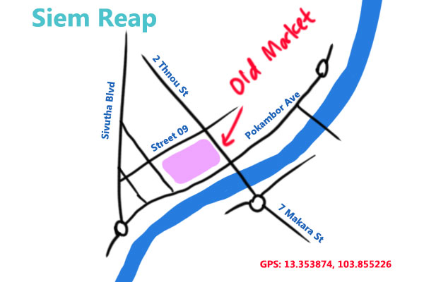 siem reap old market map