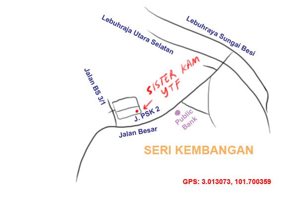 map to Sister Kam Yong Tau Foo at Seri Kembangan