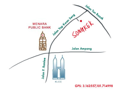 map to songkek restaurant