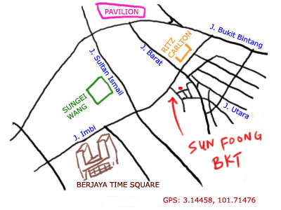map to Sun Foong Bak Kut Teh