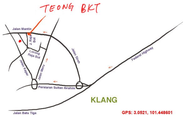  map to Teong Bak Kut Teh