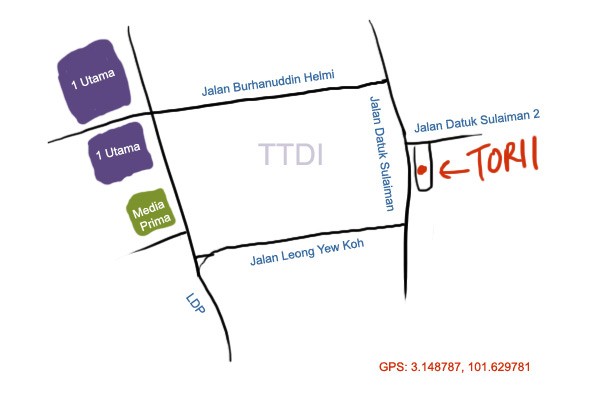 Torii at TTDI map