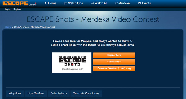 ESCAPE Shots contest