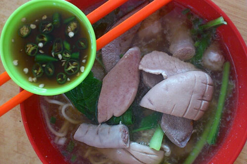 glorious pork noodle, with extra pork kidney