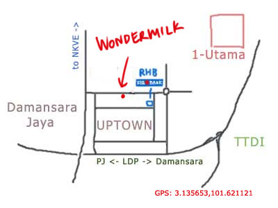 map to Wondermilk at PJ Uptown