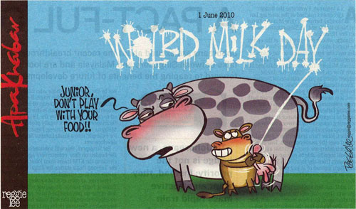 reggie lee world milk day cartoon